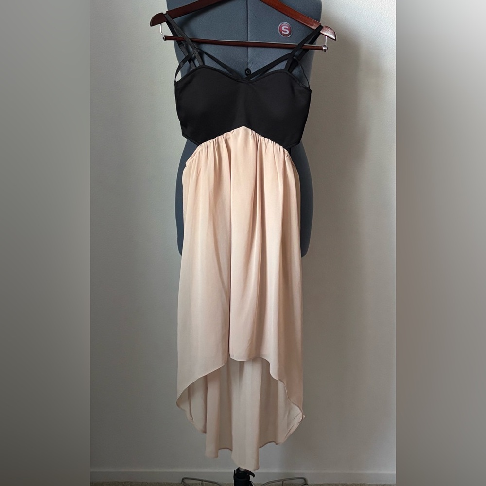 Elegant Black and Cream Women's Dress